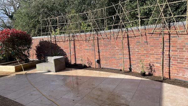 Patio and garden landscaping