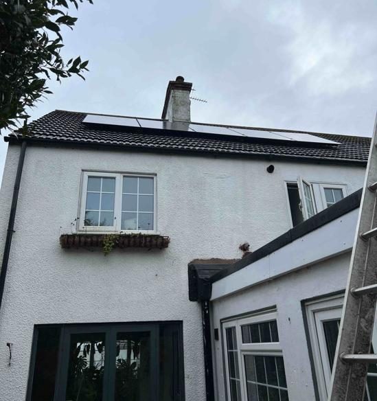 Solar PV on a rear roof slope