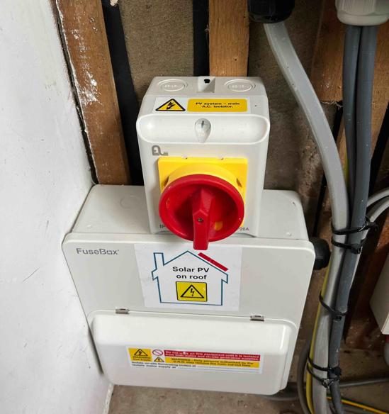 AC isolator for a solar PV system
