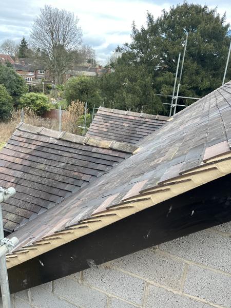 New clay tile roofs with scaffold access – Staff4dshire Roofing Specialists