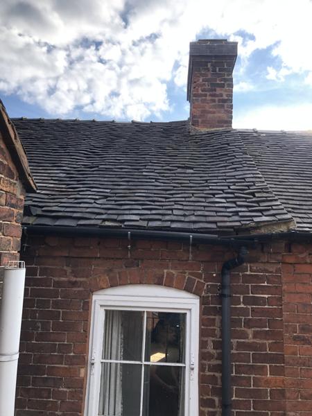 Re-slated roof to a period property – Staff4dshire Roofing Specialists