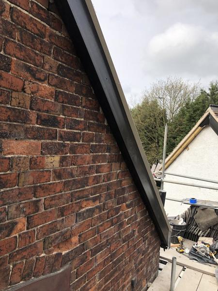 New verge detail to a gable – Staff4dshire Roofing Specialists