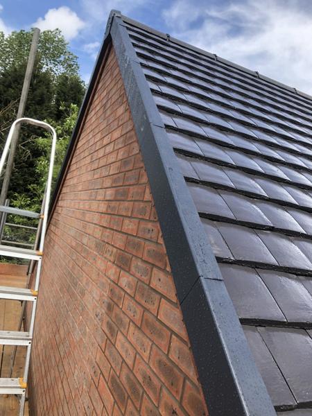 New tiled roof with roof windows and verges – Staff4dshire Roofing Specialists
