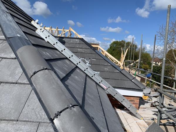 New hipped tile roof on a new build – Staff4dshire Roofing Specialists